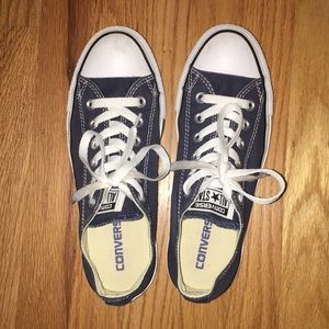 navy converse all star chuck taylor low top